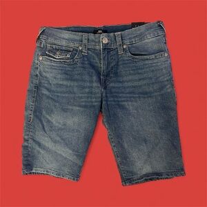 True Religion Classic Blue Denim Men's Shorts